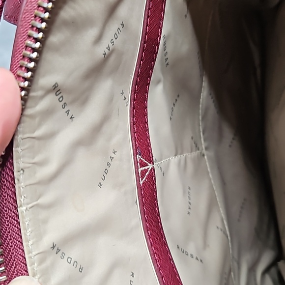 RUDSACK BURGUNDY BACKPACK PURSE - Picture 7 of 8